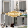 thumbnail image 5 of Black Botanical Shower Curtain - Water Repellent Fabric Shower Curtains Washable, Farmhouse Modern Striped Leaf Decorative Polyester Cloth Bathroom Curtains Modern Bath Decor 36"x72", 5 of 8