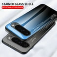 thumbnail image 4 of ELEHOLD Case for Google Pixel 9 Pro XL, Lightweight Gradient Glass Case Ultra Slim Shockproof Cover,Black, 4 of 10