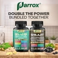thumbnail image 4 of Parrox Dynamic Vitality Bundle – Sea Moss, Black Seed Oil, Ashwagandha, Ginger, Turmeric, Dandelion, Shilajit, Panax Ginseng, Rhodiola Rosea & Cordyceps Mushroom – All-in-One Supplements Duo – 2 Pack, 4 of 7