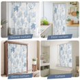 thumbnail image 5 of Blue Grey Coastal Waterproof Shower Curtain, Stall 36"x72" Washable Polyester Fabric Shower Curtains for Bathroom, Sea Turtle Nautical Coral Summer Beach Decorative Bathtub Curtain Sets with Hooks, 5 of 9