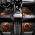 thumbnail image 7 of Zufioo Cool Fire Lion Print Car Floor Mats Four-piece Set, Car Interior Accessories - Corrosion-resistant, Non-Slip, Suitable for Cars, Trucks, Vans, 7 of 7