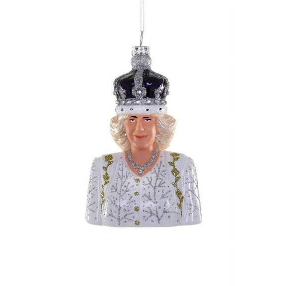 QUEEN CAMILLA British Royal Family Glass Christmas Ornament, by Cody Foster