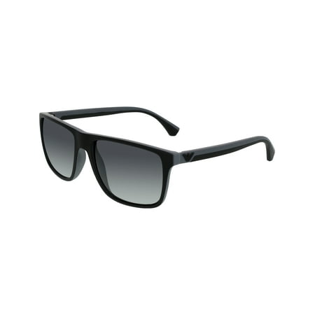 Men's Gradient EA4033-5229T3-56 Black Square Sunglasses