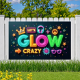 thumbnail image 6 of Neon Theme LET'S GLOW CRAZY Fun Party Banner for Night Event Celebration Indoor Use, 6 of 9