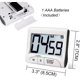 thumbnail image 3 of Temporizador de cocina con pantalla grande de 3 ", temporizador Digital, alarma fuerte trasera magnética en una cuerda, cuenta atrás, temporizador electrónico multifuncional, 3 of 5