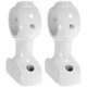 thumbnail image 2 of Curtain Rod Brackets Heavy Duty Rectangular Design For Dining Area White 35MM Inner Diameter Wooden Curtain Support 2Pcs, 2 of 5