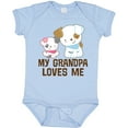 thumbnail image 3 of Inktastic My Grandpa Loves Me Girls Girls Baby Bodysuit, 3 of 5