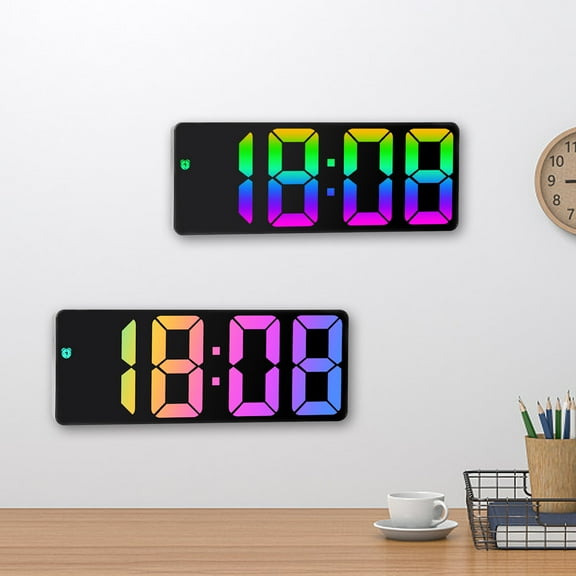 Viflosae Digital Alarm Clock With Alarm LED Bedroom Alarm Clocks Brightness Snooze USB Plug Or Powered By Battery(not Include) Electronics Gadgets Items