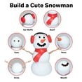 thumbnail image 5 of Build Buddiez: Snowman Craft Kit 12 Pack – Build-Play-Display, Customize 12 Putty Snowmen, Winter-Christmas-Holiday Parties, Stocking Stuffer, Kids 5+, 5 of 14