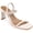 Off White, variant on Journee Signature Womens Lenonn Leather Square Toe Heels