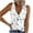 White, variant on Women's Star Print Sleeveless Tank - V-Neck Casual Top, Whimsical for Festival & Summer