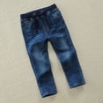 thumbnail image 2 of Karoyedx Little Boy Jeans Boys Jeans - Regular Fit Pull On Denim Jeans for Boys - Fashion Kids Pants for School & Casual Wear Blue Size,4-5 Years, 2 of 7