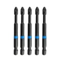 thumbnail image 2 of 5Pcs Screwdriver For Pz1 For Pz2 Pz3 Screwdriver Bits 75Mm For Pozidriv Set 1/4 Inch Hex Shank Magnetic Pz2 Smile Home, 2 of 8
