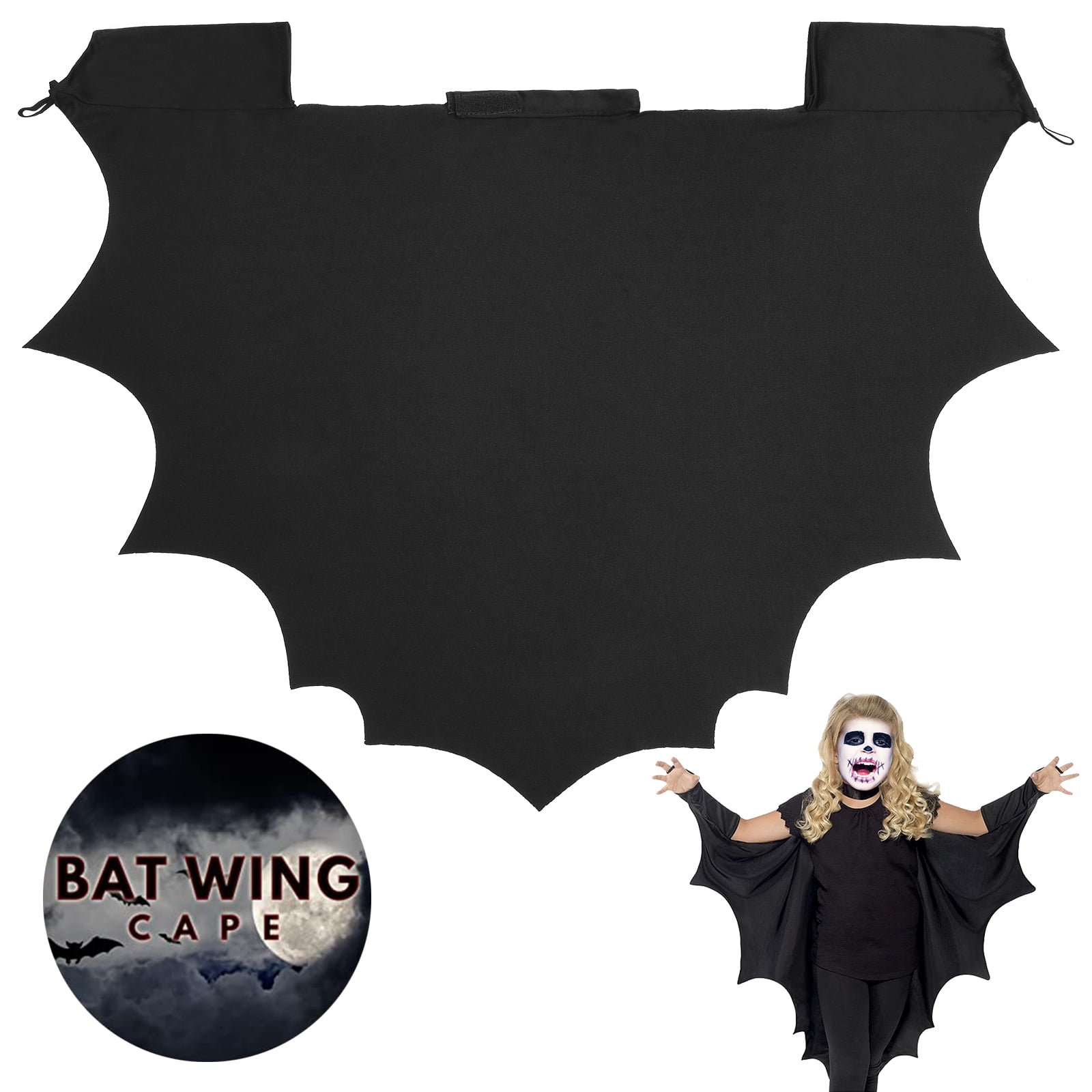 Spoider Bat Halloween Cape Costume Adult Cosplay Jumpsuit Masquerade