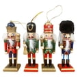 thumbnail image 2 of Pequeño Cascanueces Estatuilla Marioneta Decorativa Regalo Artesanía Juguete Cascanueces Marioneta Estatua, para Mesa de Navidad Suministros Yuyangstore Figurita de Cascanueces, 2 of 8