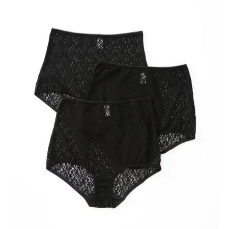 - Women's Teri 308 Basic Lace Full Cut Brief Panties - 3 Pack