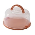 thumbnail image 1 of yuksok 8" Cake Carrier Cake Holder, Doughnuts Portable Cake Transport Container Cupcake Orange, 1 of 9