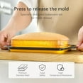 thumbnail image 3 of Silicone Bread Loaf Pan With Metal Reinforced Frame, Non-Stick Baking Pans, Foldable Mold for Homemade Bread (Grey, 1 Pack), 3 of 8