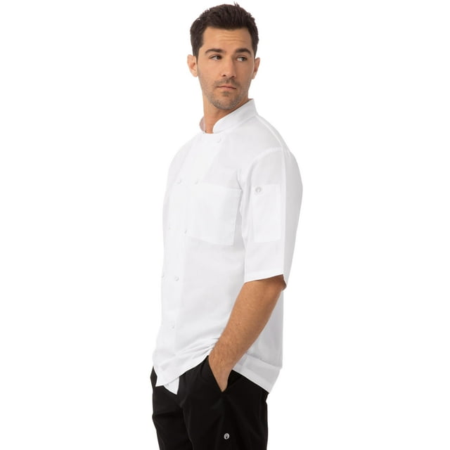 Chaqueta de chef Chef Works Montreal Cool Vent para hombre, color blanco XL