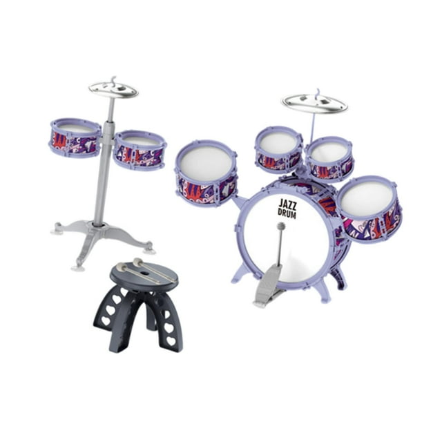 Kids Jazz Drum Set Percussion Music Instrument Early Learns Learning Music Illumination para la escena Performance Regalo cumpleaños Niños