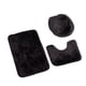 thumbnail image 1 of Monstrate Juego de alfombrillas de baño suaves de 3 piezas, cómodas y antideslizantes para baño, alfombrilla para tapa de inodoro cómoda y Juegos de accesorios de baño Negro, 1 of 6