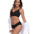 thumbnail image 5 of QYLUX Womens Seamless Bra No Underwire Comfortable Wireless Bralettes Push Up V Neck Bras Full Coverage Everyday Basic Bra, 5 of 11