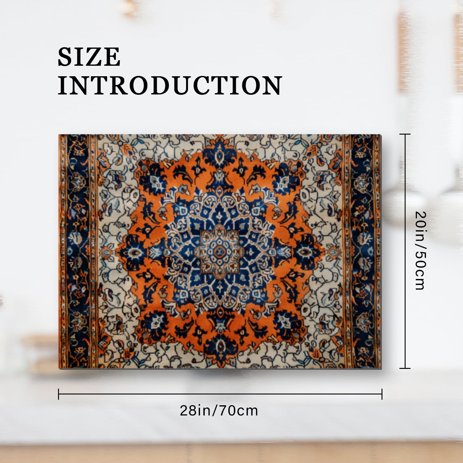 Square Burner Covers for Glass Electric Stove, Retro Bohemia Mandala Multipurpose Stove Top Covers, Heat Scratch Resistant Kitchen Decor Protector Mat for Kitchen RV (28×20 Inch)