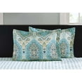 thumbnail image 4 of Mainstays Teal Paisley 8 Piece Bed in a Bag Comforter Set With Sheets, Full, 4 of 7