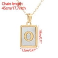 thumbnail image 3 of Zpanxa Necklaces for Women, Gifts for Women Stainless Steel Letter Necklace Female Gold Titanium 26 English Pendant Necklace O O, 3 of 4