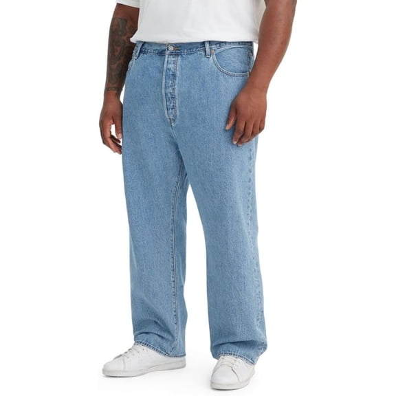 Levi's Men's 501 Original Fit Jeans Light Wash Size 46x28