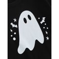 thumbnail image 5 of Kids Little Girl Boy Halloween Sweatshirts Ghost Print Long Sleeve Shirts Crew Neck Pullover Sweater Tops Fall Clothes, 5 of 7