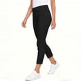 thumbnail image 3 of YUANxueke Womens Ankle Length Pants High Waist Gym Yoga Pants Stretchy Casual Comfy Leggings Cropped Pants with Pockets, 3 of 6