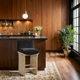 thumbnail image 5 of Meridina Furniture Shaw Black Chenille Fabric Upholstered Counter Stool, 5 of 10