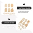 thumbnail image 3 of PAMINGONO 48pcs Wood Fairy Door Craft Designed For Simple Design Garden Decorations, 3 of 5