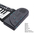 thumbnail image 3 of CHAO Piano portátil enrollable de 49 teclas de silicona suave, piano digital con teclado plegable, regalo educativo para niños principiantes, nuevo enchufe estadounidense, color negro, 3 of 5