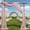 Pink, variant on 3 Panels Chiffon Wedding Arch Draping Fabric, 2.5x19.5 ft Sheer Arbor Drapery for Ceremony Reception Bridal Shower and Birthday Party Decor