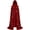 Wine Red, variant on Jiibva Magician Costume Hooded Cape Star Moon Celestial Robe Wine Red 180cm