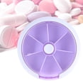 thumbnail image 4 of Pastillero portátil redondo de 7 días, una semana, organizador de almacenamiento de caja de medicamentos (1) Ehuebsd Cuidado Belleza, 4 of 6