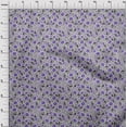 thumbnail image 4 of oneOone Polyester Spandex Purple Fabric Floral Craft Projects Decor Fabric Printed By The Yard 56 Inch Wide, 4 of 4
