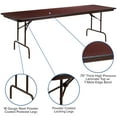 thumbnail image 5 of Flash Furniture Floyd 8-Foot High Pressure Mahogany Laminate Folding Banquet Table, 5 of 7