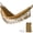 Brown, variant on Eurhowing Outdoor Cotton Hammock with Tassels, 440lb Double 2 Person Portable Hammock, Heavy Duty Boho Hammock for Camping Patio Backyard Travel, Brown
