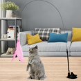 thumbnail image 6 of Cat Teaser Toy With Feathers And Bell, Suction Cup Wand, Polyester Interactive Play Stick for Kittens, 6 of 6