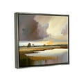 thumbnail image 3 of Stupell Industries Abstract Lake Painting Nature Painting Gray Floater Framed Art Print Wall Art, 21 x 17, 3 of 9