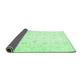 thumbnail image 2 of Ahgly Company Indoor Round Oriental Emerald Green Traditional Area Rugs, 3' Round, 2 of 4