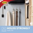 thumbnail image 4 of Command Wire Toggle Hooks, Clear, Medium, 6 Wall Hooks, Damage-Free Hanging, 4 of 10