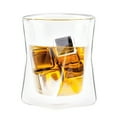 thumbnail image 4 of Moderna Artisan Double Wall Whiskey Glasses Set of 2 10 oz Borosilicate Glass, 4 of 5