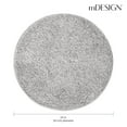 thumbnail image 3 of mDesign Microfiber Accent Rug Mat/Runner, 24" Diameter - Heather Gray, 3 of 8