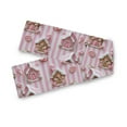 thumbnail image 7 of Yayeee Table Runner 90 inches Long Home Kitchen Dinning Party Decoration, Pink Gingerbread Houses, 7 of 7