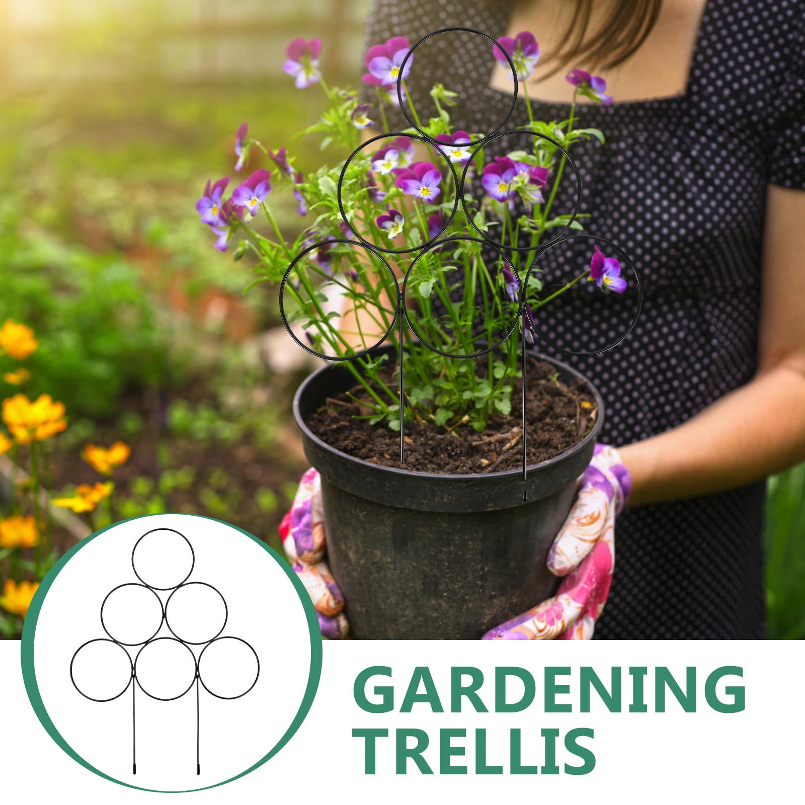 FENGGUIQU Plant Trellis for Climbing Plants Easy to Use Durable Support for Home Garden 4Pcs