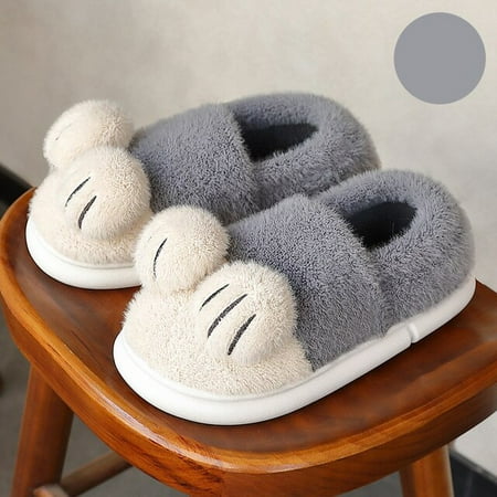 

PIKADINGNIS 2022 New Cute Cat Claw Fur Slippers Winter Plush Cotton Slippers Men s Women s Indoor Home Slippers Woman Non Slip Boot Slippers